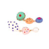 Wholesale Asymmetric Long Candy Colored Drop Shaped Resin Diamond Earrings