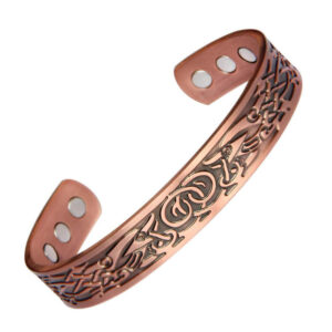 Wholesale Vintage Red Copper Magnet Simple Bracelet