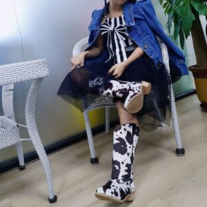 Wholesale of Autumn and Winter Glitter Scallion Pink Girls' Vintage Denim Boots