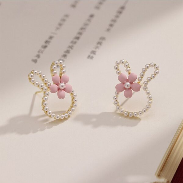 Wholesale Easter Bunny Cartoon Cute Alloy Earrings