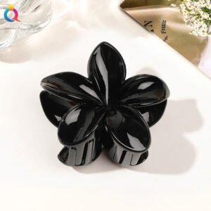 8cm plumeria-glossy black / Qiyue factory direct sales
