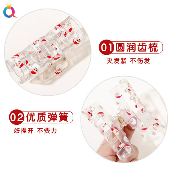 Wholesale Christmas Cartoon Print Hair Clips