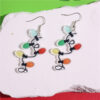 Wholesale Christmas Acrylic Colorful Lantern Ball Original Design Colorful Lantern Pendant Earrings