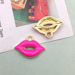 1 drop of oil mouth rose red 18*13mm-0.8g-11975