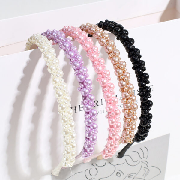 O1CN01K72k7W239be2czraA_2161687213-0-cib Wholesale Solid Colored Pearl Hair Bands