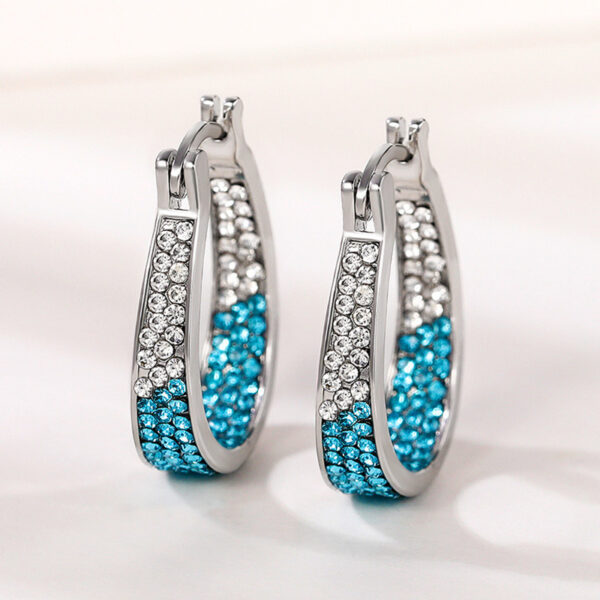 O1CN01K8XzIa1TI0lSqNmte_2206709272358-0-cib Wholesale Zirconia Inlaid Circular Alloy Earrings