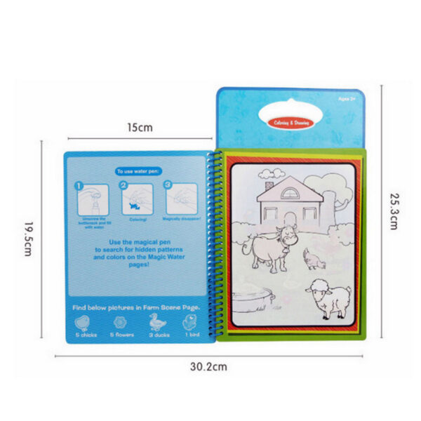 O1CN01K8hQz41zz7ygq24pA_1003606784-0-cib Wholesale Children's Reusable Water Graffiti Paper Coloring Book with Small Pens