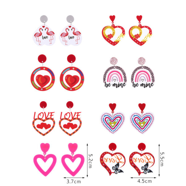 O1CN01K9TsTi1G1tsjTyKWu_2024060563-0-cib Wholesale Valentine's Day Love Acrylic Earrings