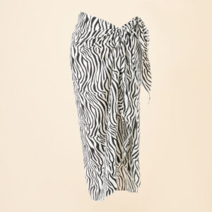 Black and white zebra (ZS1862)(chiffon) / All yards