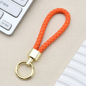 Green light gold-orange / Spring ring braided buckle