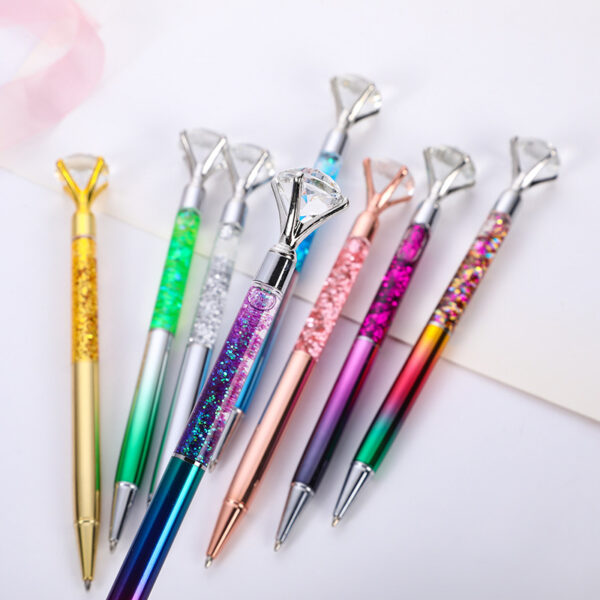Wholesale Plastic Diamond Oil Quicksand Ballpoint Pen