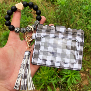 black and white plaid