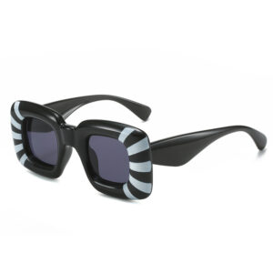 Black frame zebra print