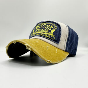 Yellow Brim + navy blue / Adjustable
