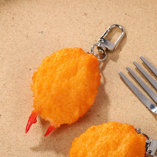 Wholesale PVC Imitation Gold Crab Claw Keychain