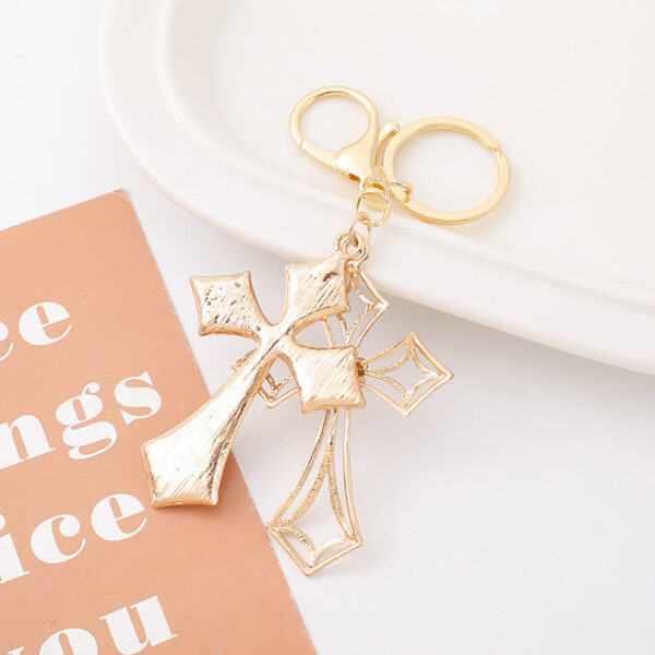 O1CN01KEqhYy1VbMnlNivmv_2146522671-0-cib-3 Wholesale Diamond Cross Zinc Alloy Keychain