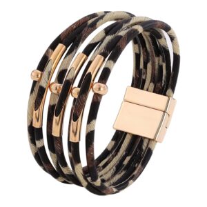 O1CN01KEvDZd1Gy42dBiBdm__2210898160690-0-cib Wholesale Leopard Magnetic Buckle Leather Bracelet