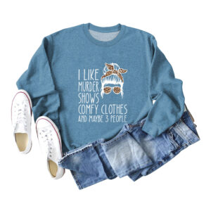 Blue Sweater (white color picture) / S