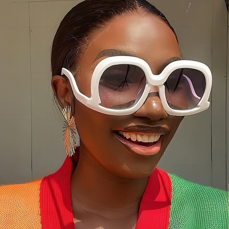 Wholesale PC Large Frame Irregular Frame Sunglasses