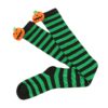 Wholesale Halloween Cartoon Devil Knee-high Striped Socks