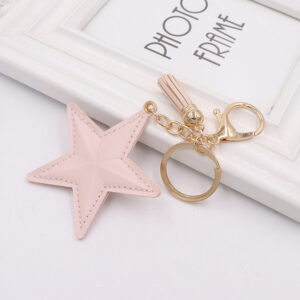 Korean powder / 7cm five-pointed star (golden chain Buckle)