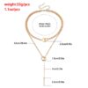 Wholesale Double Circle Clavicle Chain Tassel Long Stick Pendant Necklaces