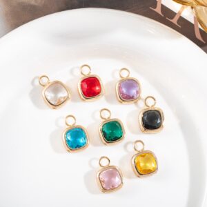 Wholesale Crystal Sugar Cube Pendant Accessories