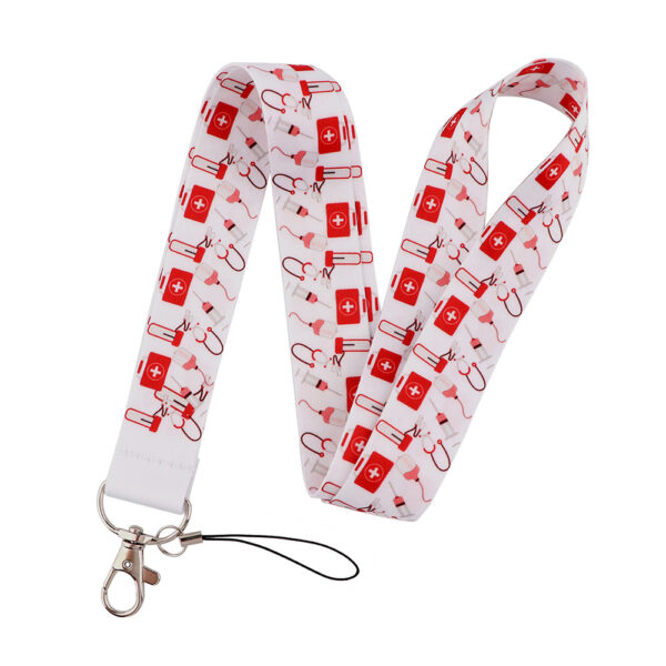 Wholesale Polyester Doctor Lanyard Keychain