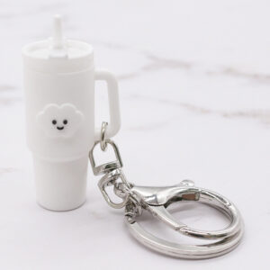 White Cloud Keychain