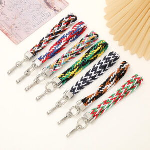 O1CN01KO0Kr21pNtRxoFAeq__2843555349-0-cib Wholesale Colorful Braided Lanyard Keychain