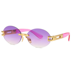 Gold frame double purple