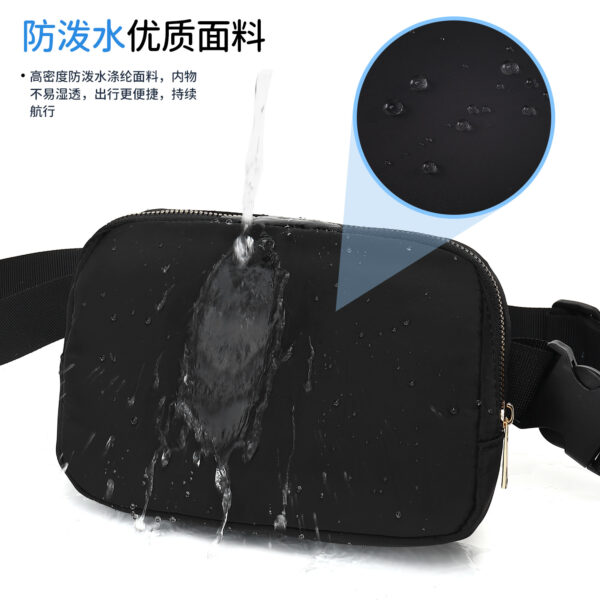 Wholesale Leopard Plaid Waist Bag Lightweight Outdoor Sports Waterproof Shoulder Messenger Bag