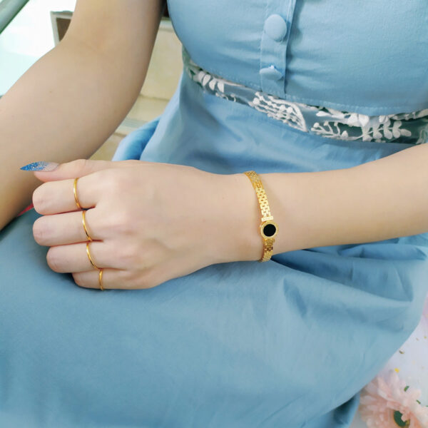 O1CN01KWCPL51RLYSepVgJH_3172872095-0-cib Wholesale 18K Gold Titanium Steel Bracelet