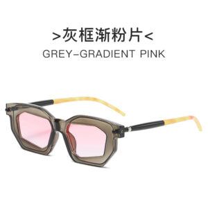 Gray frame gradient pink