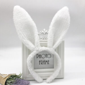 All White Plush Rabbit Ears
