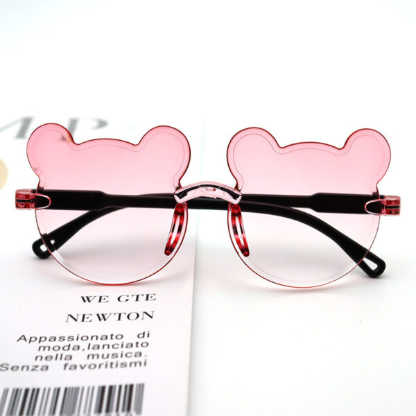 Wholesale Resin Bear One-piece Frame Children's Sunglasses