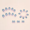 O1CN01KbV8Dr1qQveSEyYbx_3917635491-0-cib Wholesale Blue Green Gradient Aurora Flame Round Toe Short Nail Stickers