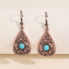 O1CN01KbtENH1qyMWheOUSB_2206372095564-0-cib Wholesale Teardrop Turquoise Alloy Earrings