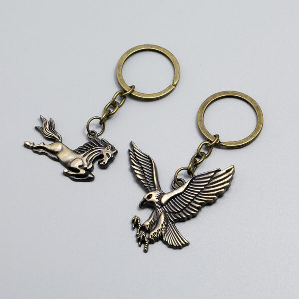 O1CN01KcBIs11Tbi4WUmUQF_3526852401-0-cib Wholesale Alloy Pony Flying Eagle Keychain