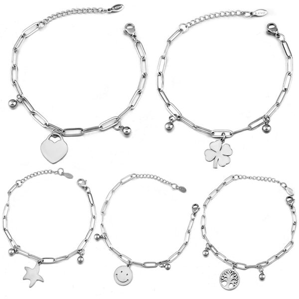 Wholesale Cross Chain Stainless Steel Tree of Life Vintage Bracelet