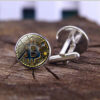Wholesale Alloy American Gold Coin Bitcoin Time Gem Cufflinks
