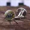 Wholesale Alloy American Gold Coin Bitcoin Time Gem Cufflinks