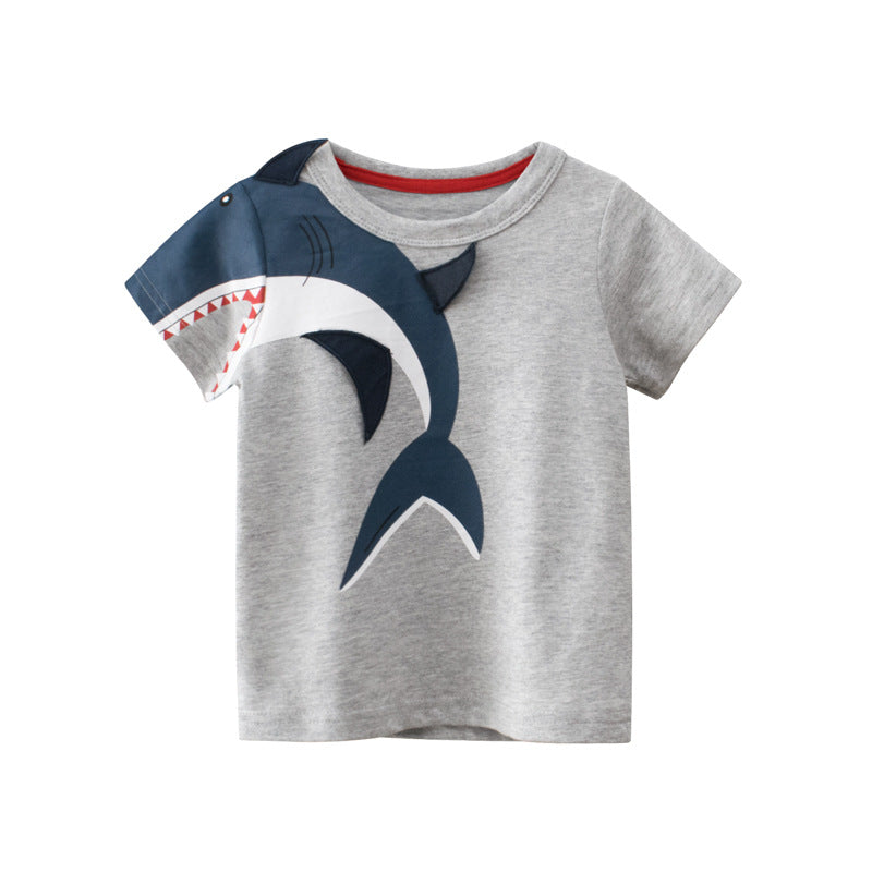 Wholesale Kids Short Sle T-Shirt Boys Baby Clothes