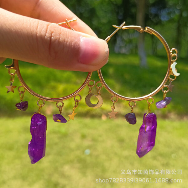 O1CN01KfisHM1iLPs6XIfDq_2213113774396-0-cib Wholesale Amethyst Alloy Earrings