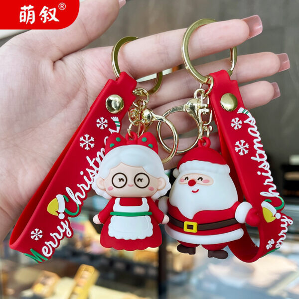 Wholesale Christmas Creative Cute Cartoon Plastic Keychains