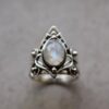 Wholesale Vintage Moonstone Alloy Rings