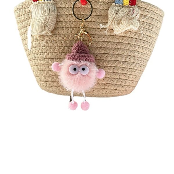 Wholesale cute cute little briquettes plush doll doll keychain