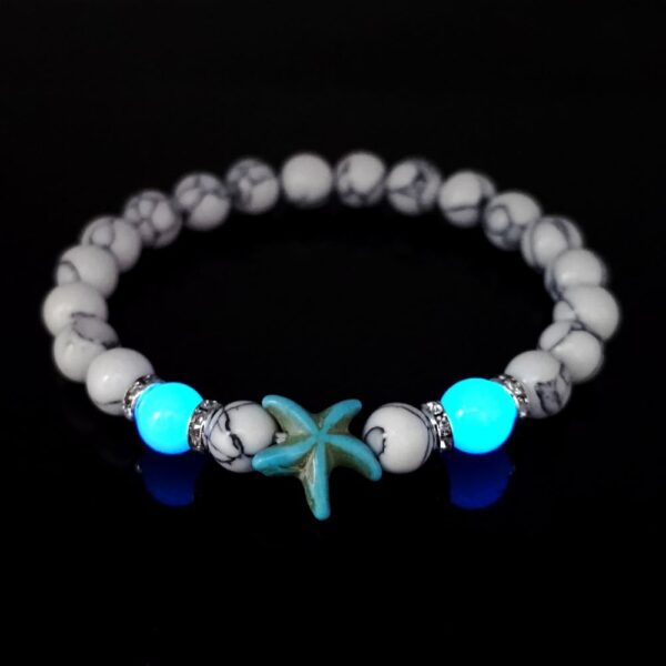 O1CN01KlRAYS2IVKfP61u5w_3919529291-0-cib Wholesale Glow Starfish Boho Turquoise Luminous Bracelet