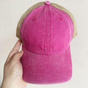 Rose net cap-khaki net / Adult 56-60cm