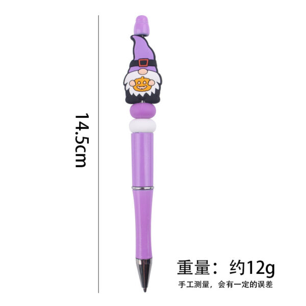 Wholesale Beaded Pens Cartoon Christmas Dwarf Old Man Silicone Ballpoint Pen